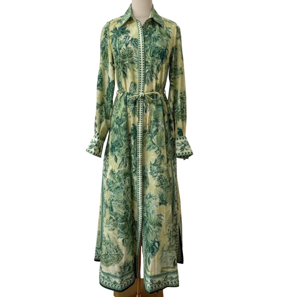 Alemais Sara belted printed cotton and silk-blend maxi dress - Picture 8 of 12